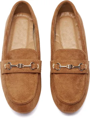 BGSTGUDS Women's Wide Loafers Shoes Cute Dressy Shoes Ladies Comfort Slip Ons Work Shoes