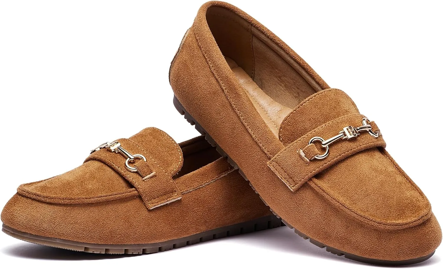 BGSTGUDS Women's Wide Loafers Shoes Cute Dressy Shoes Ladies Comfort Slip Ons Work Shoes