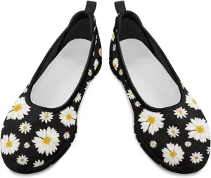 Binienty Women's Flats Fashion Slip on Mesh Walking Shoes Round Toe Box Loafers Female Dressy Work Shoe