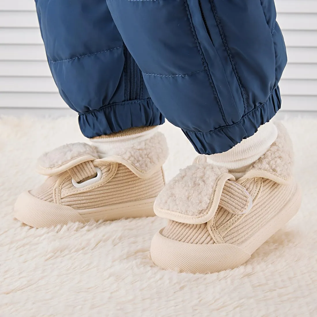 BMCiTYBM Baby Shoes Boy Girl Sneakers Winter Warm Non Slip First Walking Infant Shoes 6-24 Months