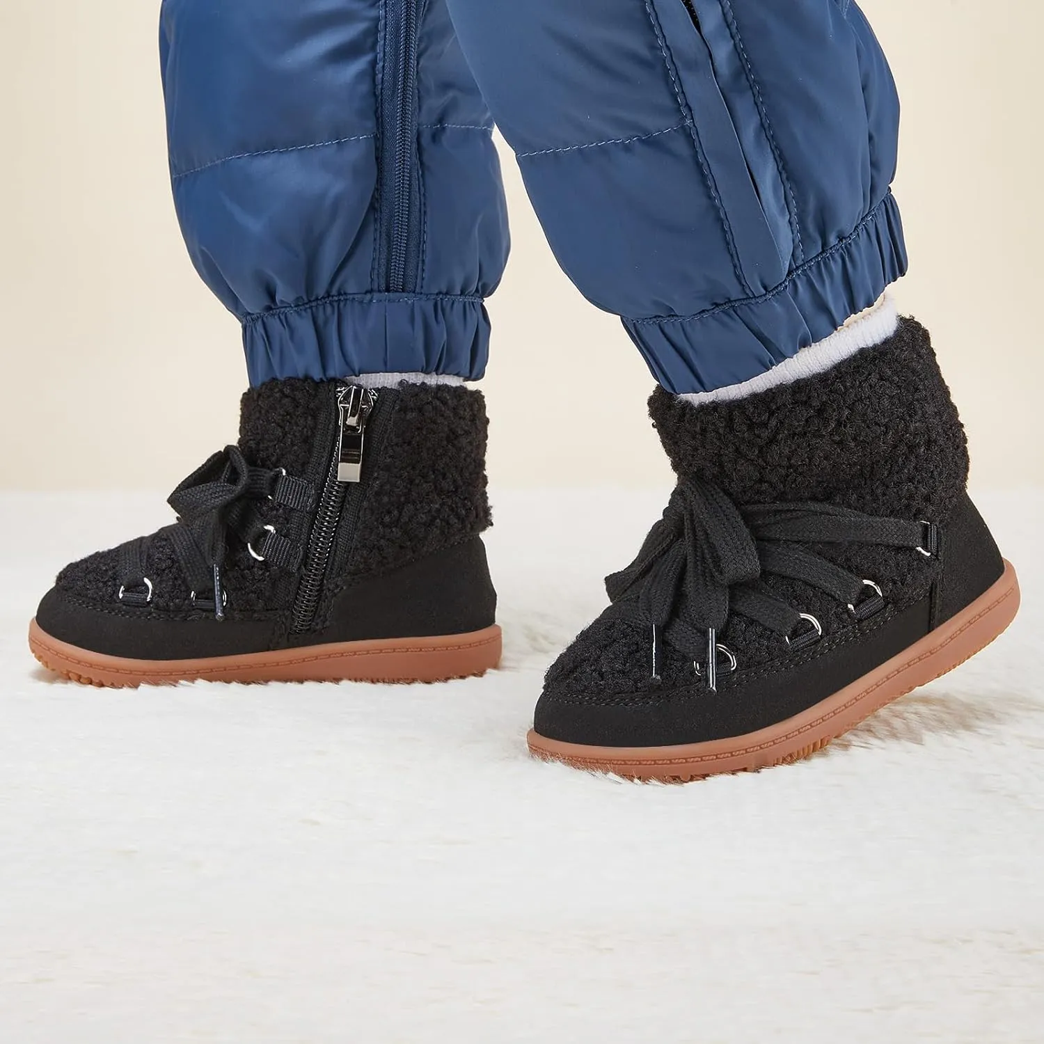 BMCiTYBM Baby Snow Boots Boys Girls Winter Warm Shoes Lightweight Outdoor Shoes for Infant Toddler 6 9 12 18 24 Months