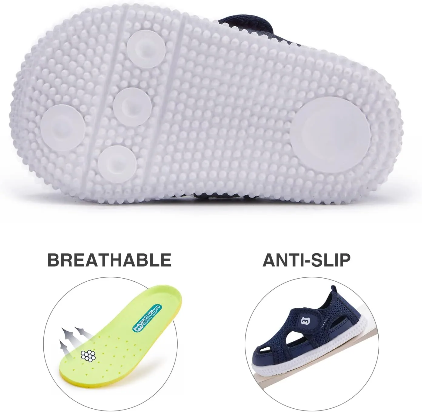 BMCiTYBM Toddler Baby Shoes Girl Boy Breathable Mesh Sneakers Non Slip