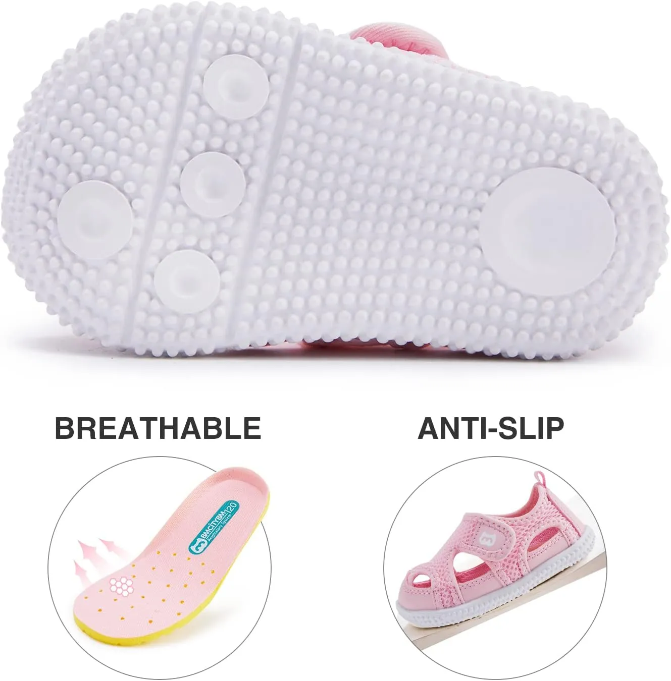 BMCiTYBM Toddler Baby Shoes Girl Boy Breathable Mesh Sneakers Non Slip
