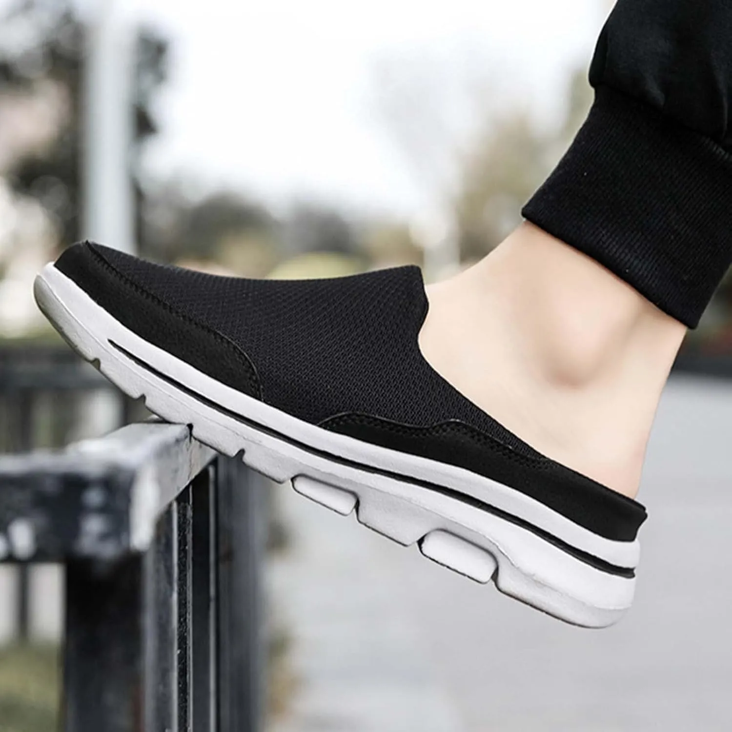 Breathable Slip on Shoes for Men Breathable Casual Comfortable Walking Sneaker Outdoor Non Slip Jogging Sneakers