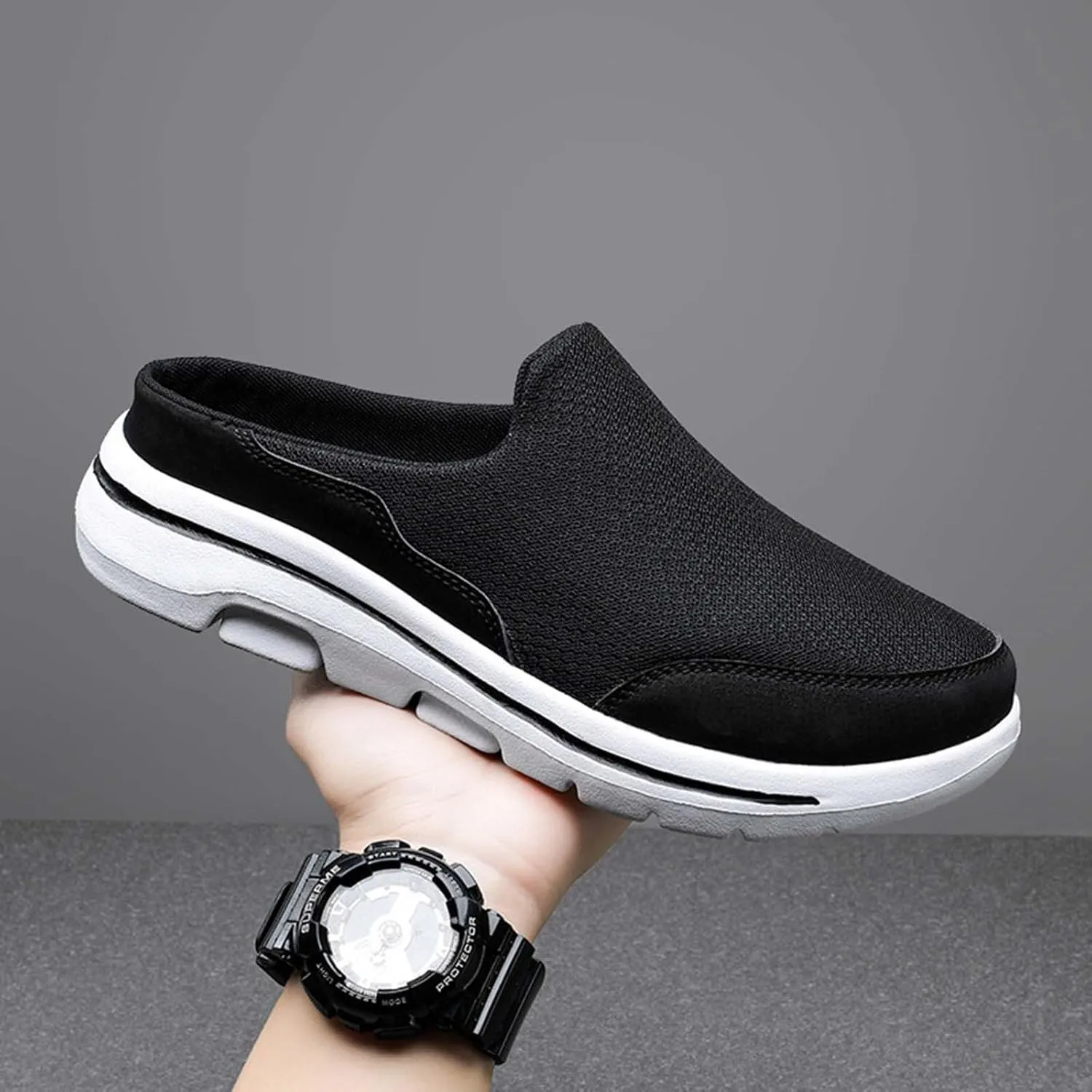 Breathable Slip on Shoes for Men Breathable Casual Comfortable Walking Sneaker Outdoor Non Slip Jogging Sneakers
