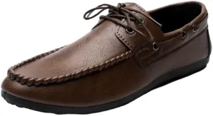 British Retro Design Men Business Formal Shoes Fashion Genuine Leather Men Flats Dress Loafers Comfortable Gentleman Moccasins