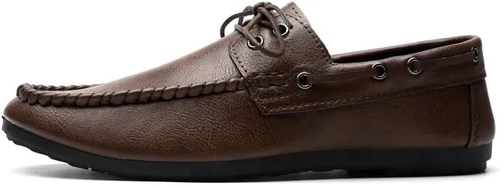 British Retro Design Men Business Formal Shoes Fashion Genuine Leather Men Flats Dress Loafers Comfortable Gentleman Moccasins