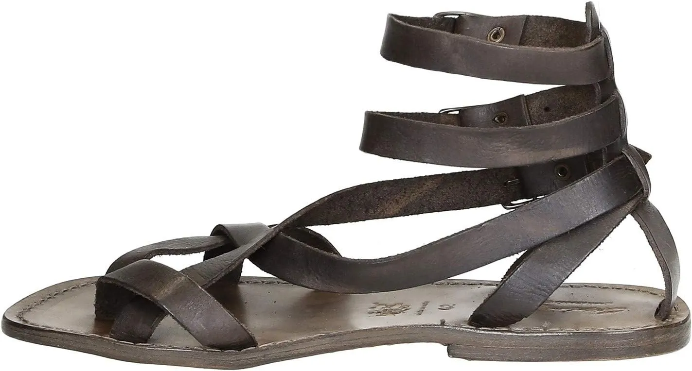 Brown Men's Gladiator Sandals Handmade in Italy
