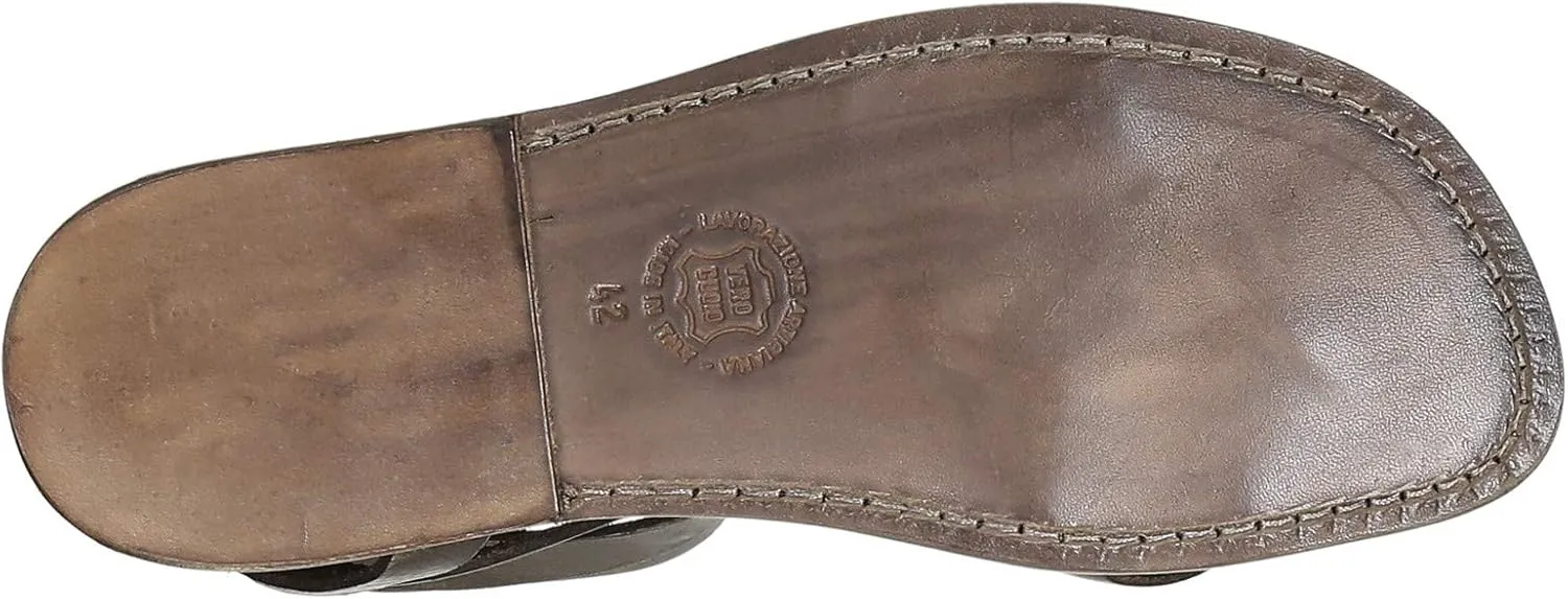 Brown Men's Gladiator Sandals Handmade in Italy