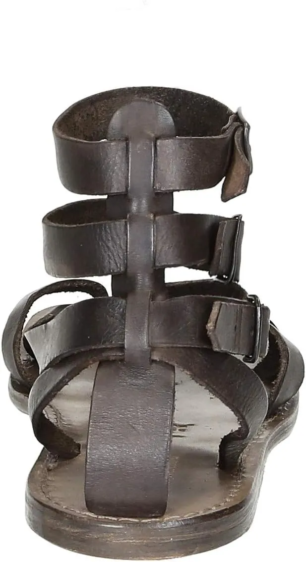 Brown Men's Gladiator Sandals Handmade in Italy