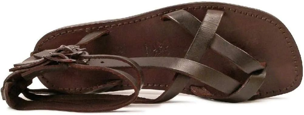 Brown Men's Gladiator Sandals Handmade in Italy
