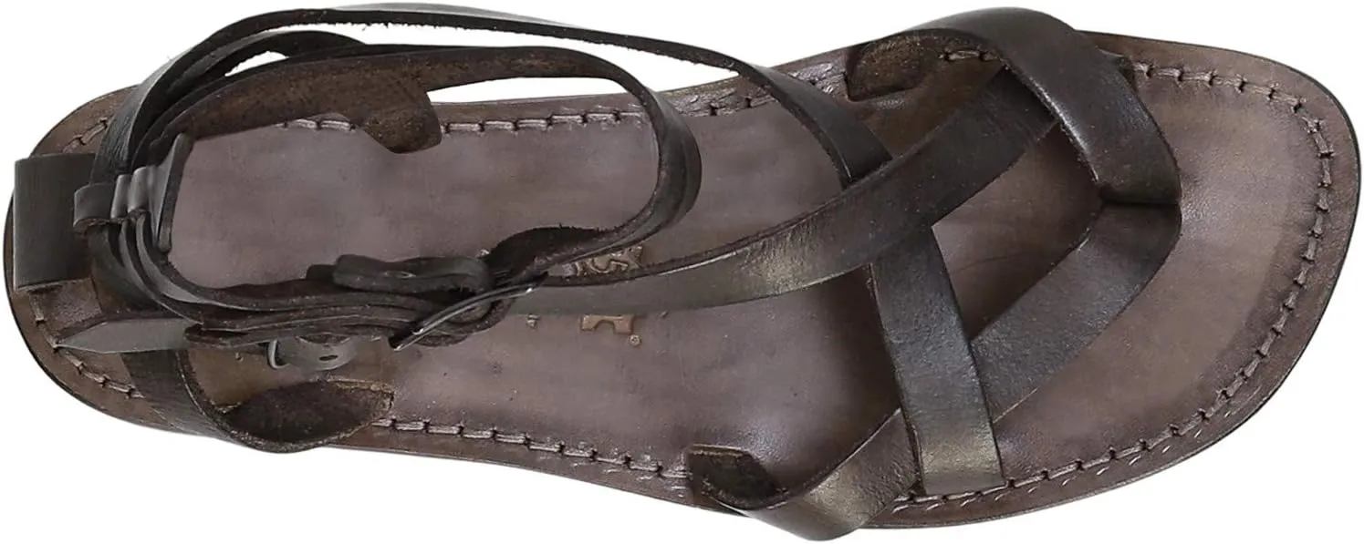 Brown Men's Gladiator Sandals Handmade in Italy