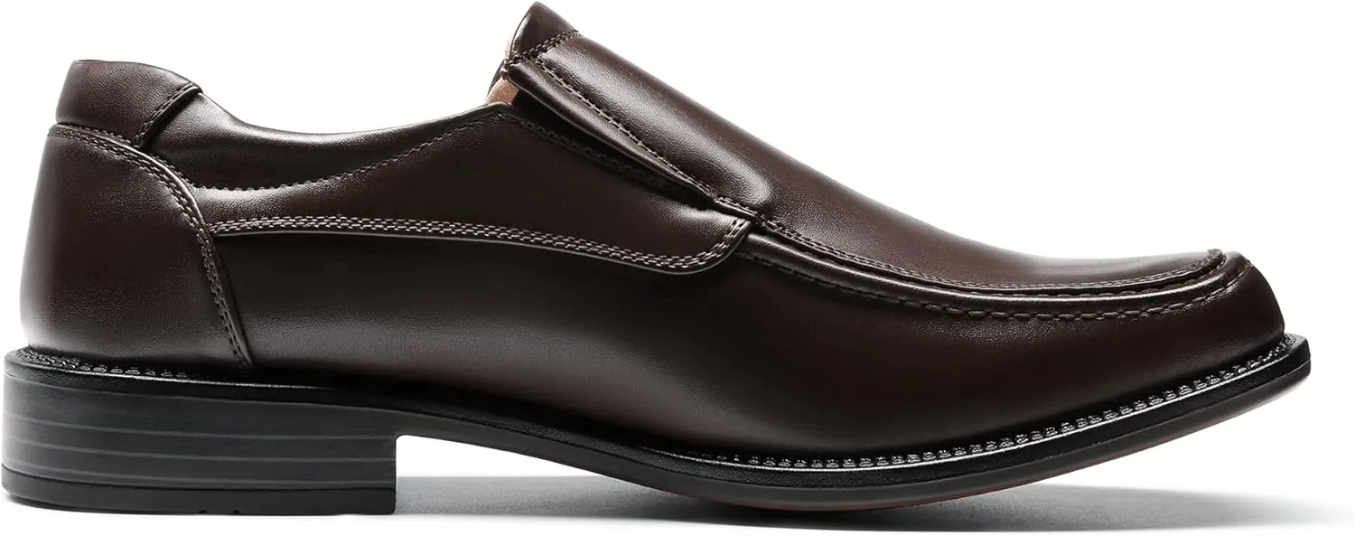 Bruno Marc Men's Goldman-02 Slip on Leather Lined Square Toe Dress Loafers Shoes for Casual Weekend Formal Work