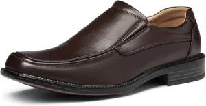 Bruno Marc Men's Goldman-02 Slip on Leather Lined Square Toe Dress Loafers Shoes for Casual Weekend Formal Work