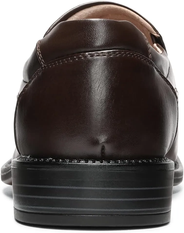 Bruno Marc Men's Goldman-02 Slip on Leather Lined Square Toe Dress Loafers Shoes for Casual Weekend Formal Work