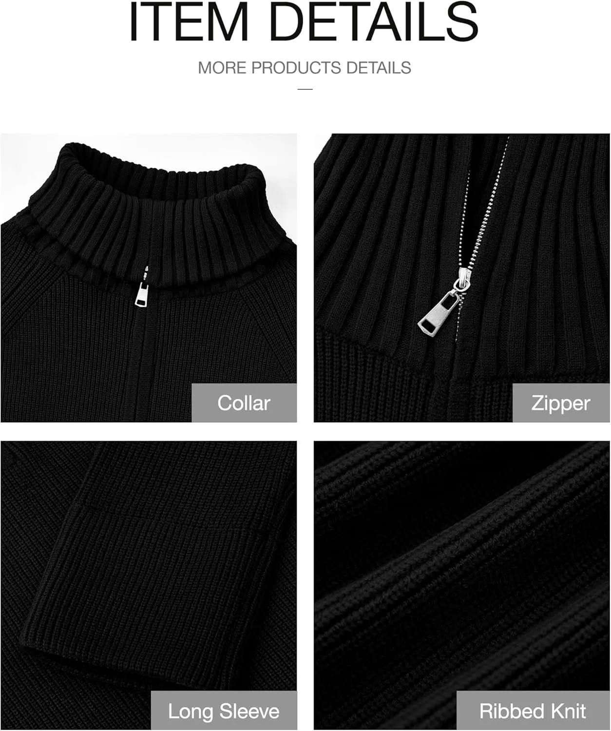 BTFBM Women’s Casual Long Sleeve Half Zip Pullover Sweaters Solid V Neck Collar Ribbed Knitted Loose Slouchy Jumper Tops
