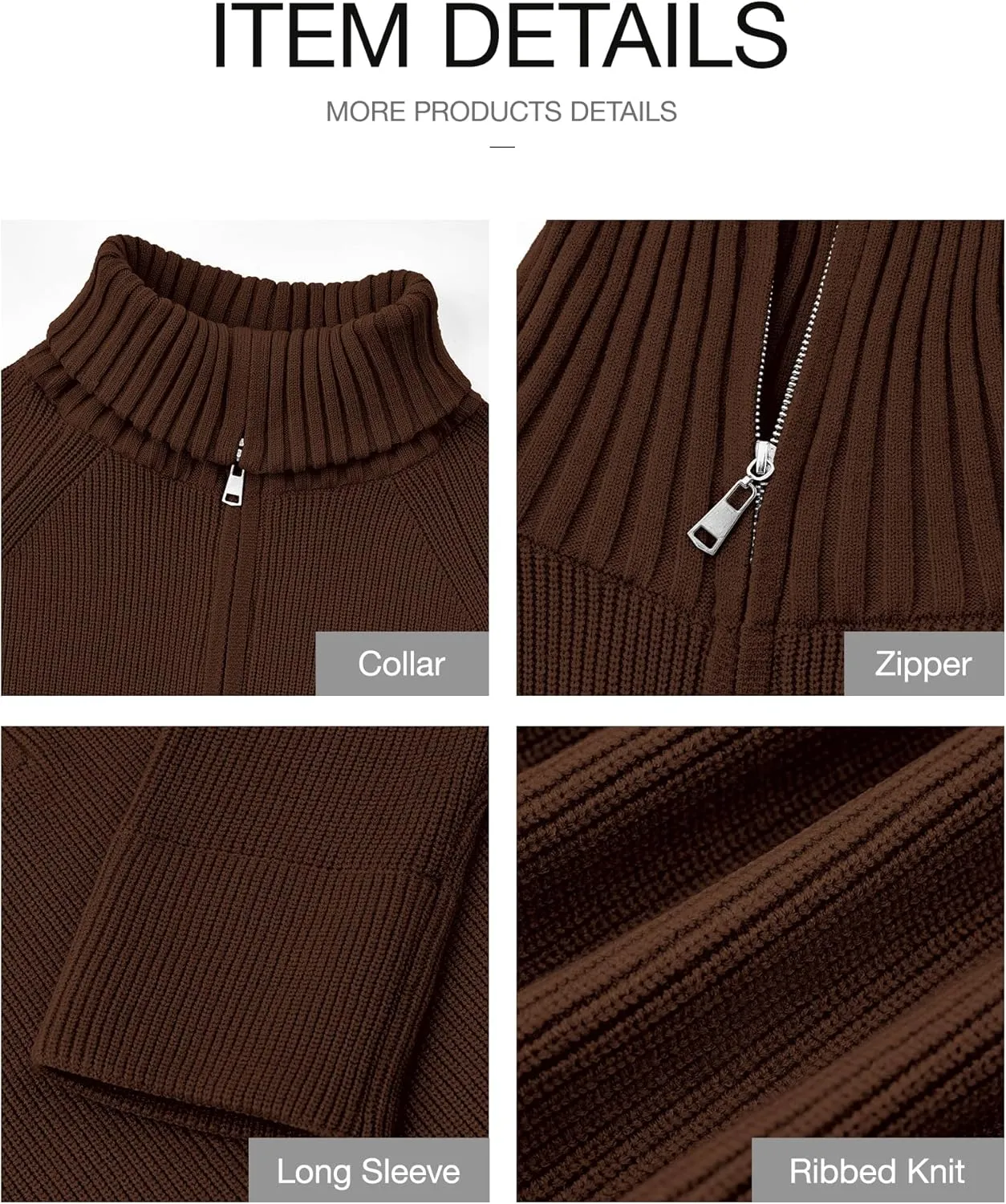 BTFBM Women’s Casual Long Sleeve Half Zip Pullover Sweaters Solid V Neck Collar Ribbed Knitted Loose Slouchy Jumper Tops