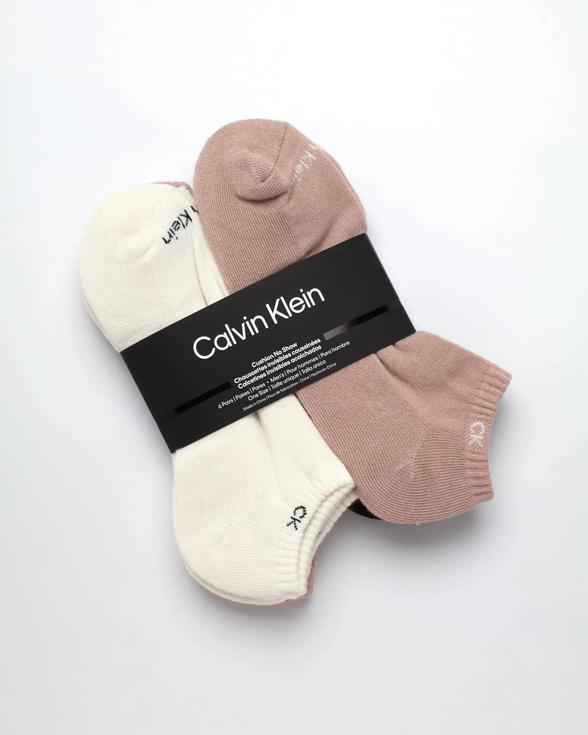 Calvin Klein Men's Socks - Lightweight No Show Ankle Socks (6 Pack)