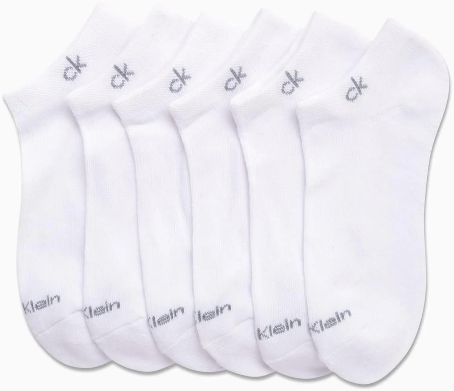 Calvin Klein Women's Low Cut Socks - 6 Pack Performance Cushion Comfort No Show Socks - Breathable Athletic Socks (4-10)
