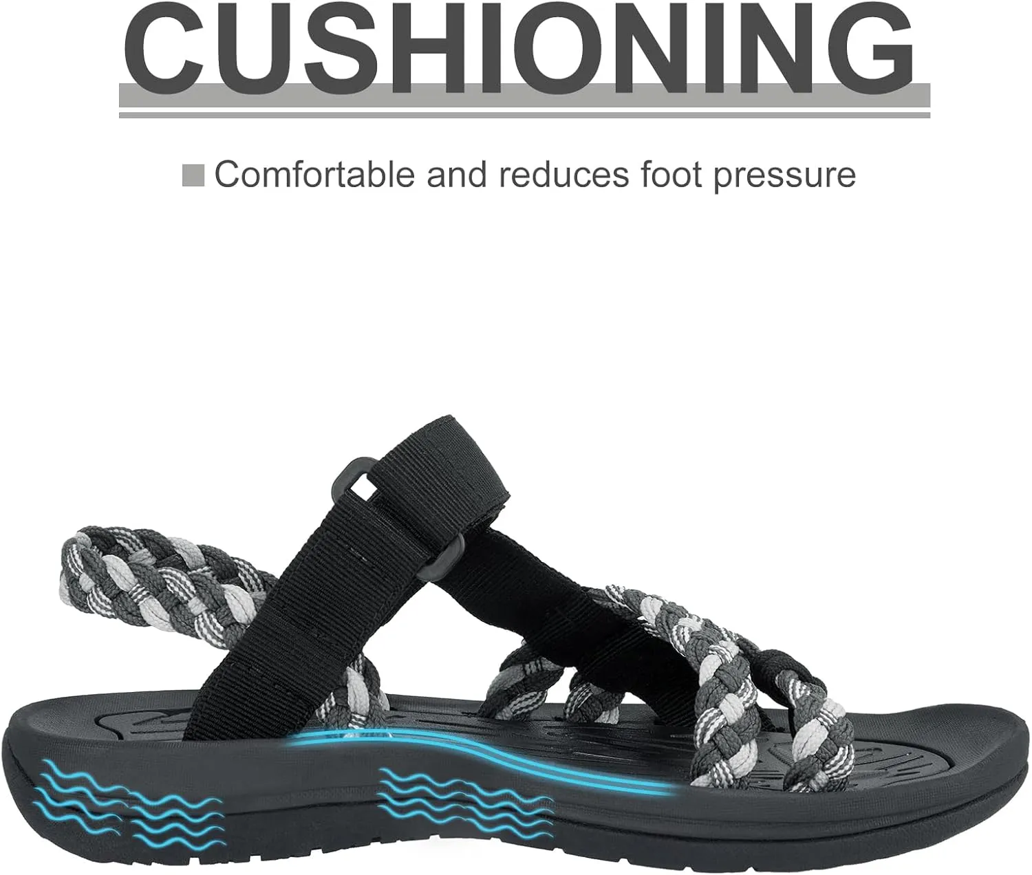 CAMEL CROWN Hiking Sandals for Women Comfortable Athletic Sport Sandal with Arch Support for Casual Walking Outdoors Water Beach Vacation
