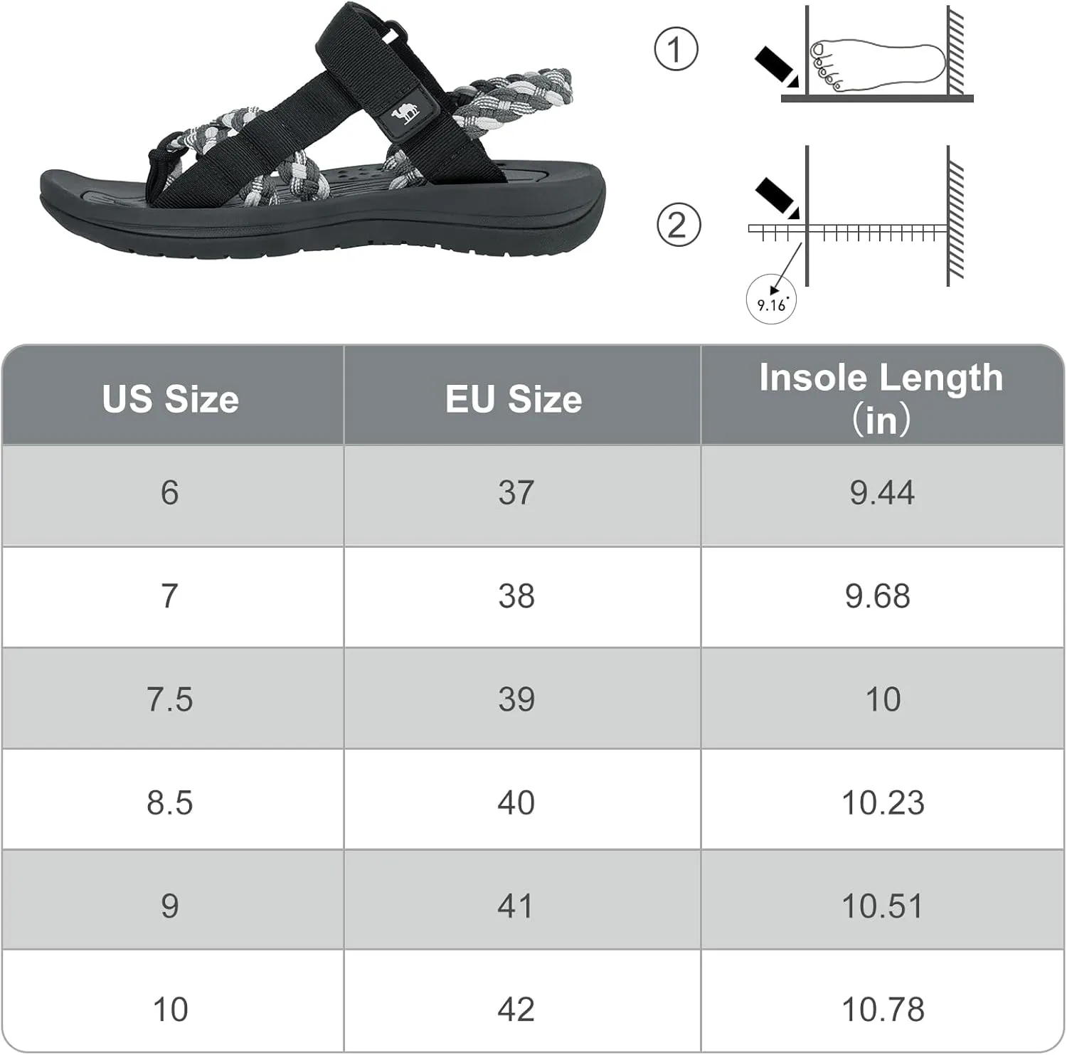 CAMEL CROWN Hiking Sandals for Women Comfortable Athletic Sport Sandal with Arch Support for Casual Walking Outdoors Water Beach Vacation