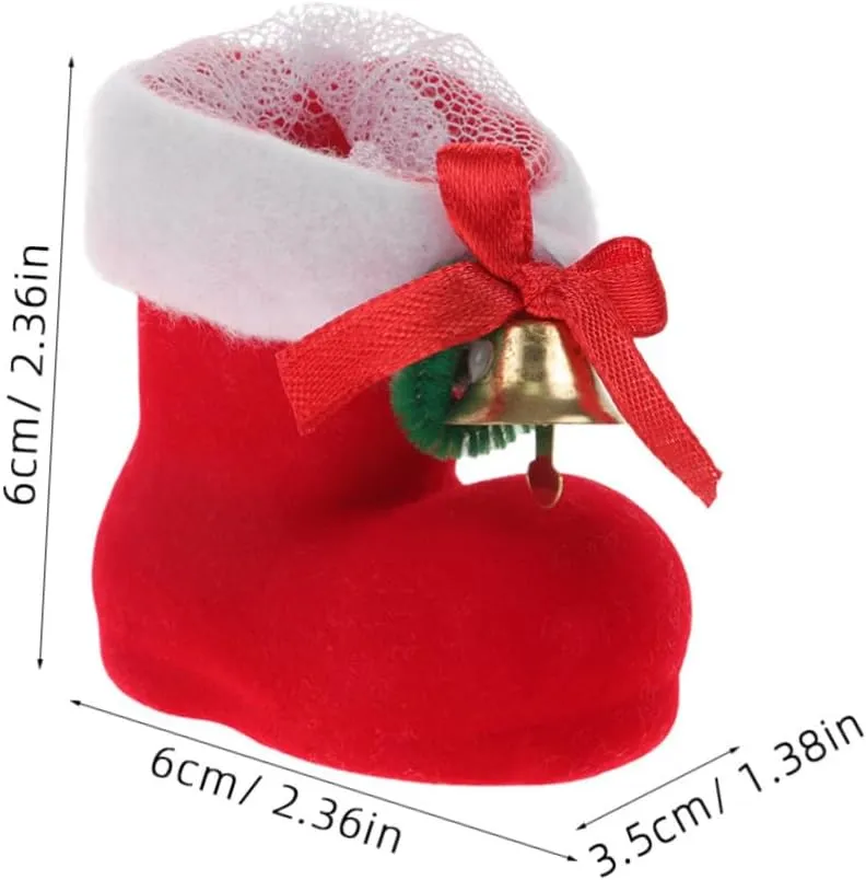 Candy Shoes Pendant Christmas Decor Hanging Boot Bulk Christmas Candy Santa Boot Decor