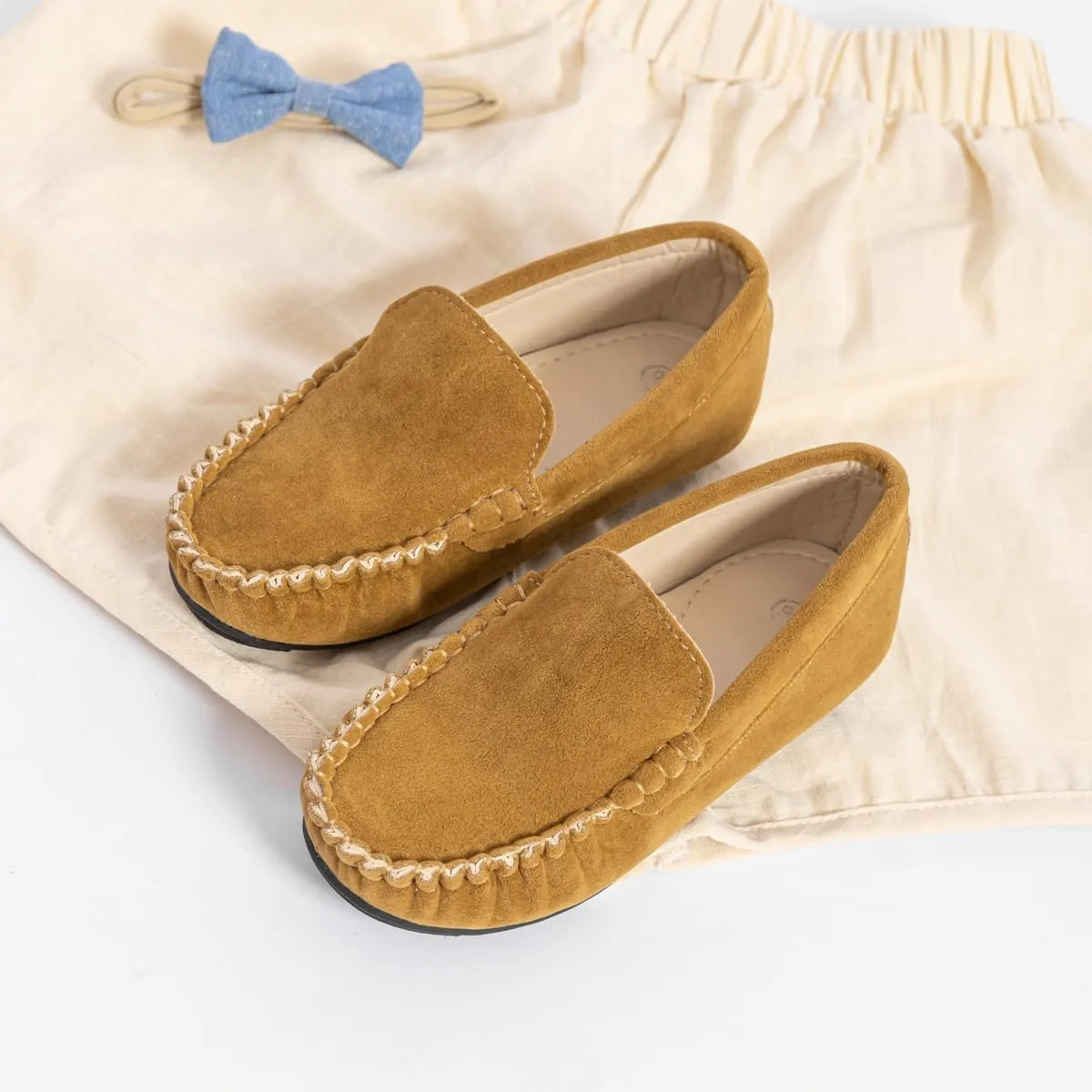 CENCIRILY Toddler Boys Girls Loafers Soft Slip On Little Kid Oxford Dress Flats Casual Boat Shoes School Uniform Moccasin Walking Shoes