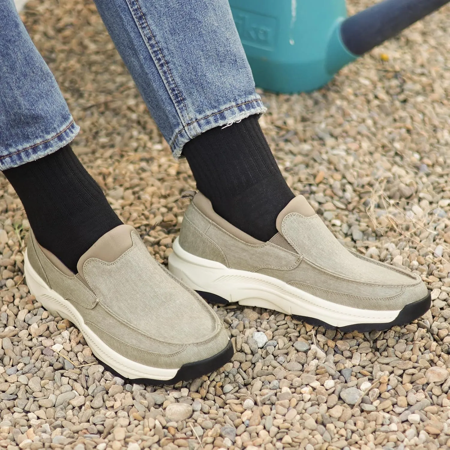 Cestfini Mens Orthopedic Slip On Walking Shoes