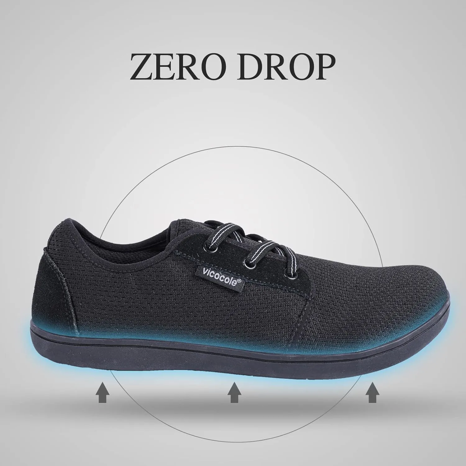 CIOR Vicocole Men's Barefoot Shoes Zero Drop Sneakers Wide Toe Box Minimalist Lightweight Shoes
