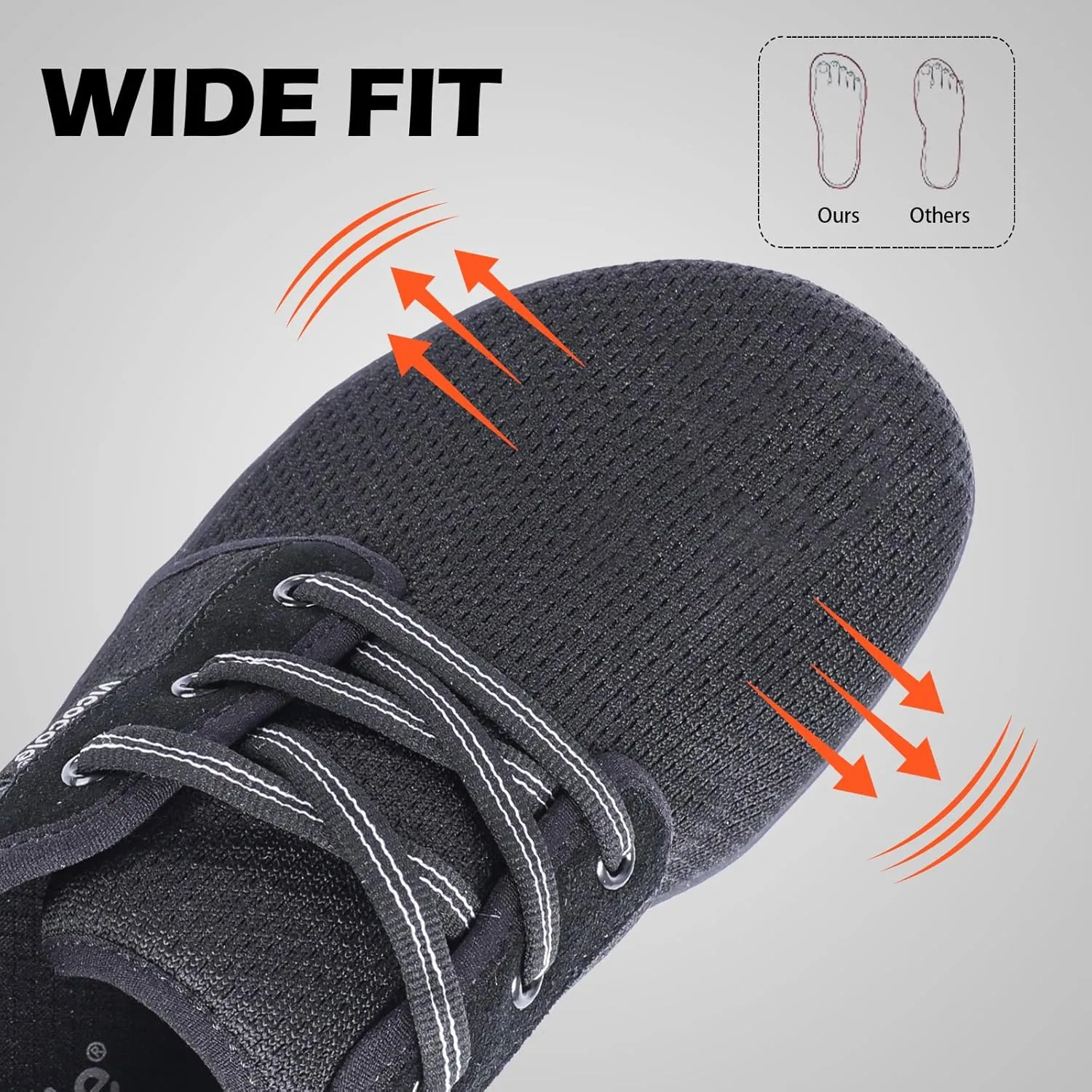 CIOR Vicocole Men's Barefoot Shoes Zero Drop Sneakers Wide Toe Box Minimalist Lightweight Shoes