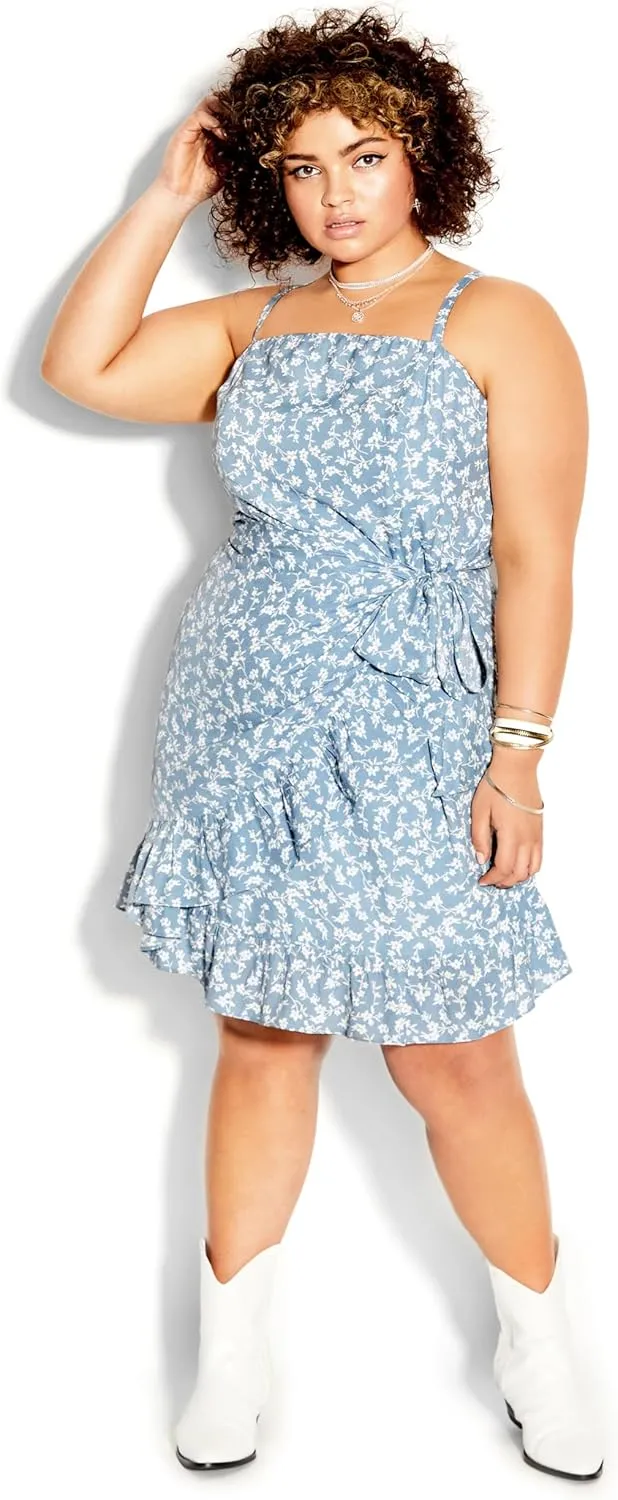 City Chic Women's Dress-Floating Daisy