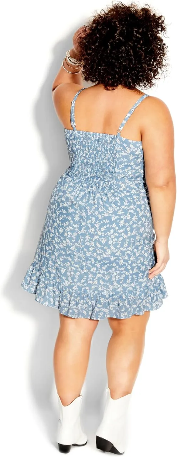 City Chic Women's Dress-Floating Daisy