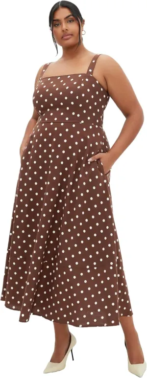 City Chic Women's Plus Size Maxi Dress - Collins Print