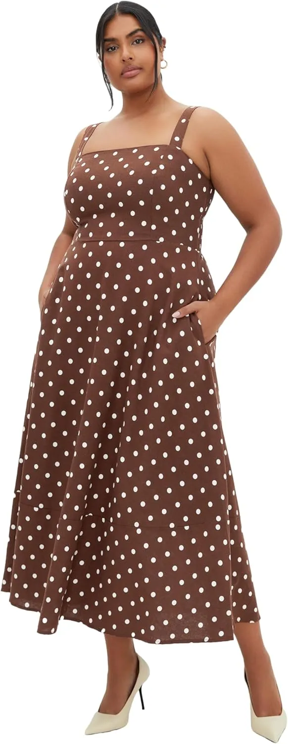 City Chic Women's Plus Size Maxi Dress - Collins Print