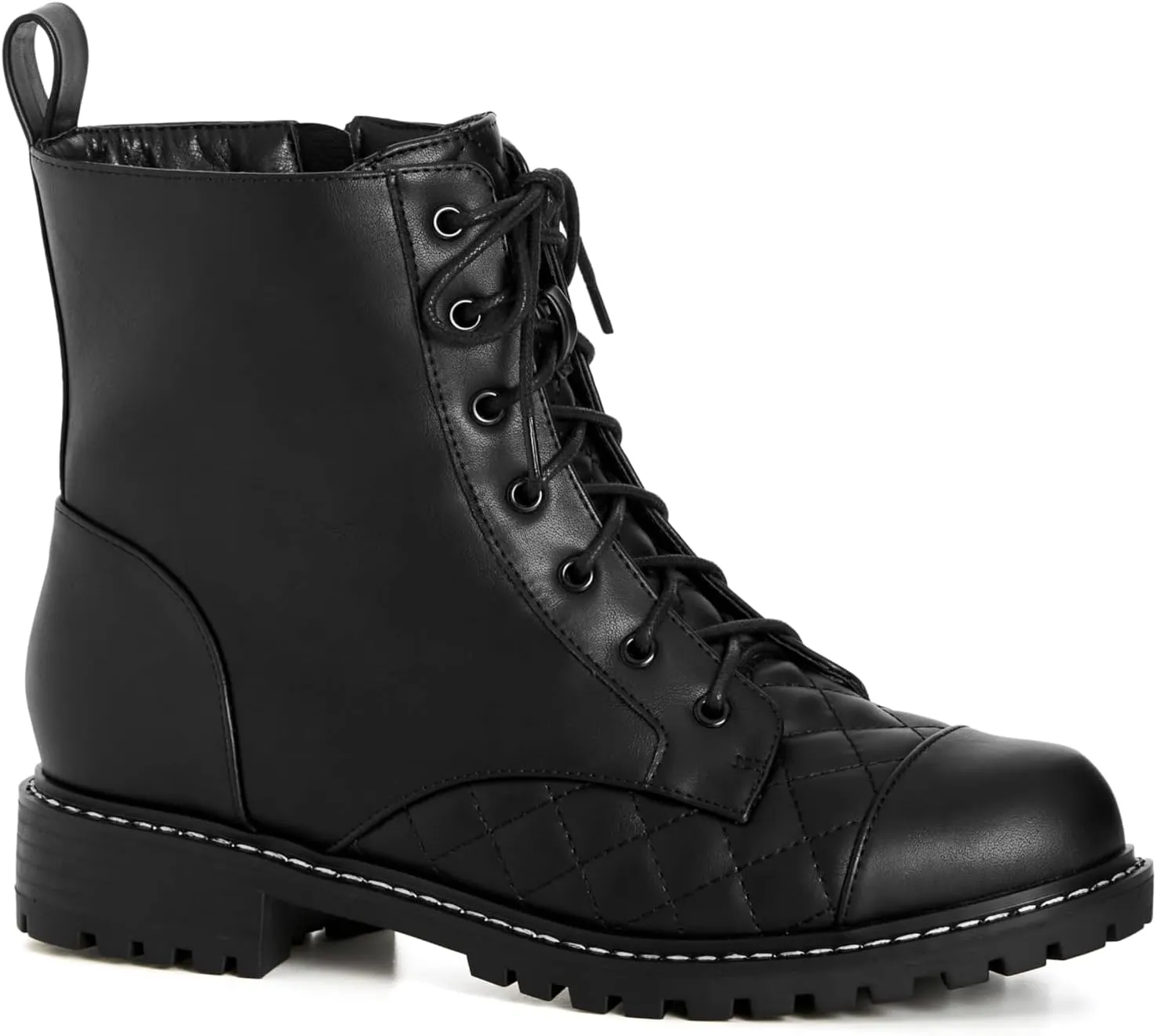 City Chic Women's Wide Fit Lace Up Ankle Boot Fashion
