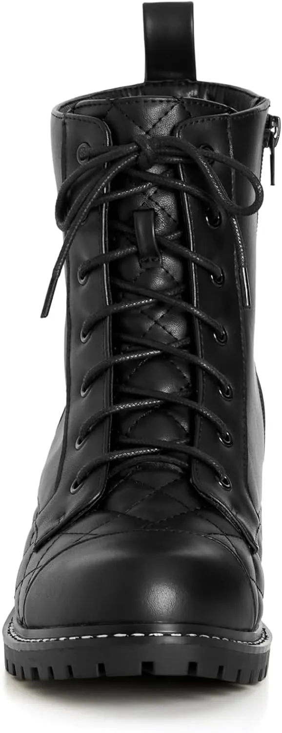 City Chic Women's Wide Fit Lace Up Ankle Boot Fashion