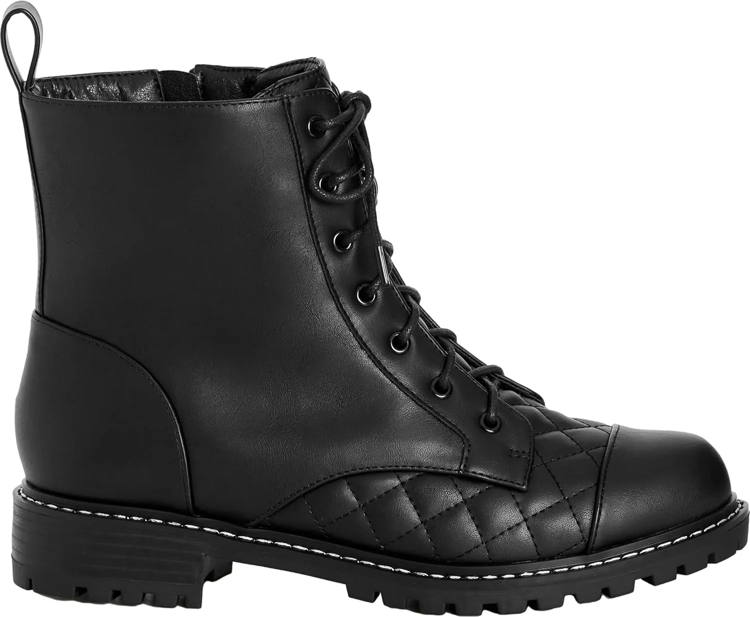 City Chic Women's Wide Fit Lace Up Ankle Boot Fashion