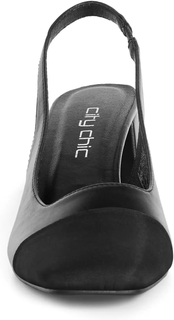 City Chic Women's Wide Fit Slingback Sandals - Chelsea