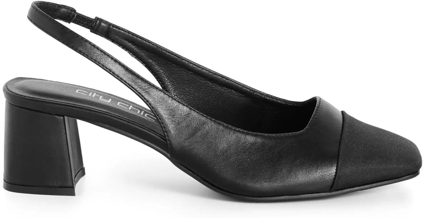 City Chic Women's Wide Fit Slingback Sandals - Chelsea