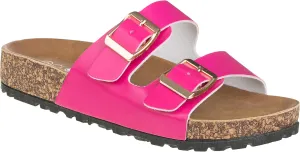 CLOVERLAY Women's Slide Sandals Casual Cork Footbed Platform Sandals Open Toe Slides
