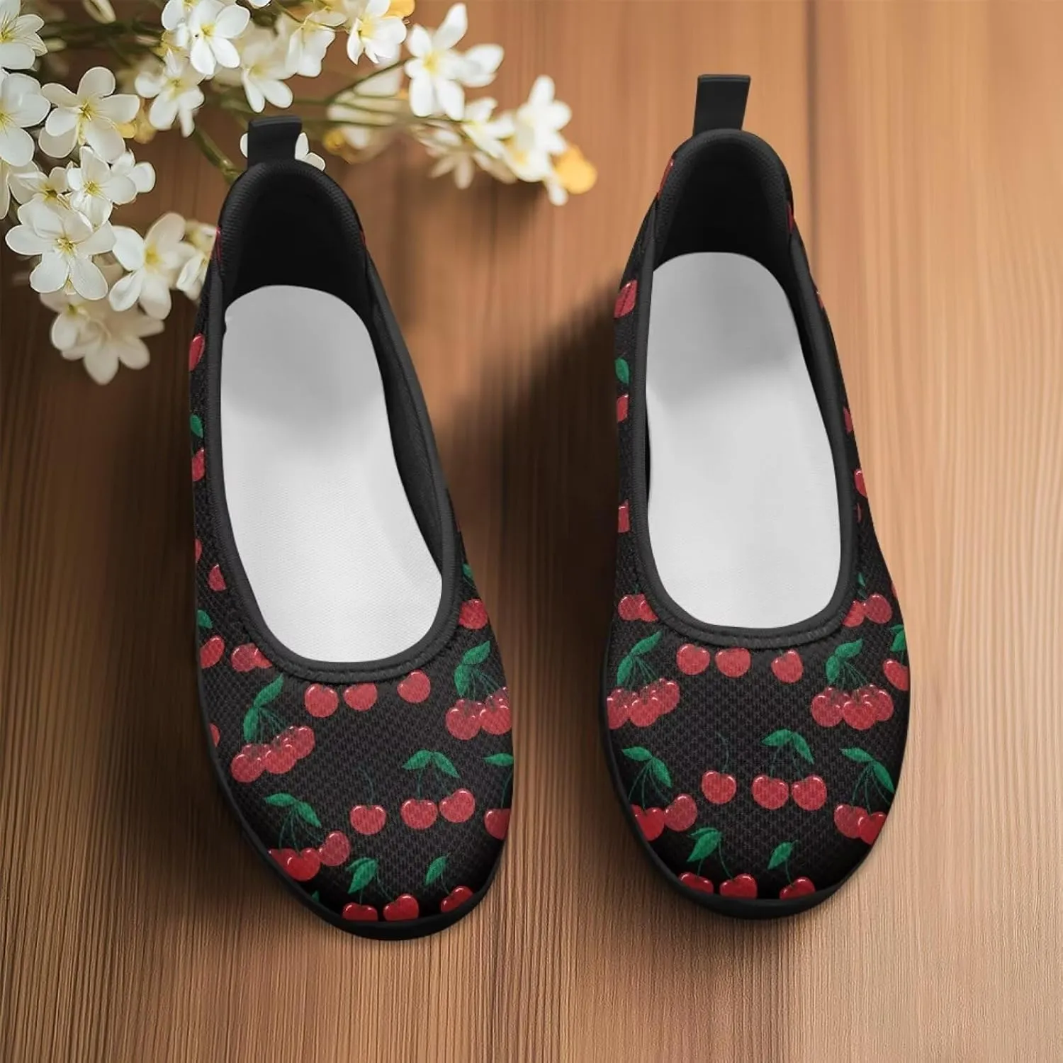Coloranimal Womens Flats Loafers Slip On Shoes Travel Shoes Fashion Walking Running Shoes Outdoor Lightweight Womens Mesh Flats