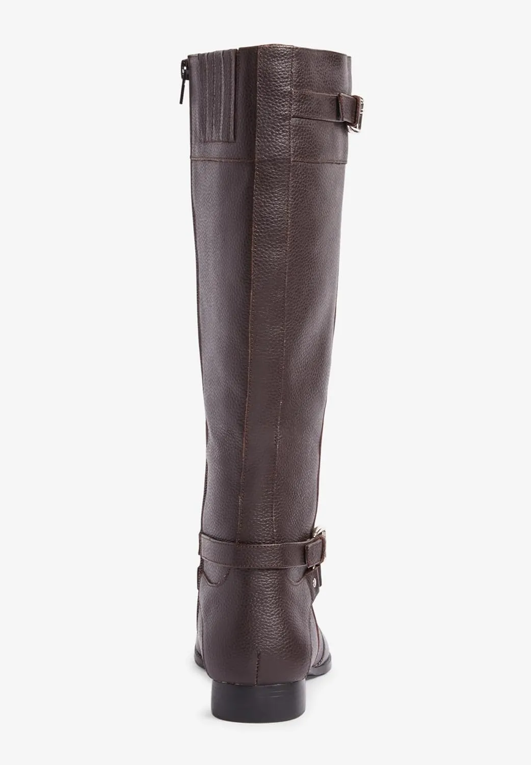 Comfortview Women's Wide Width The Janis Wide Calf Leather Boot