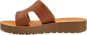 Corkys Footwear Hold Please 1-Inch Platform Sandals with Cushioned Foot-bed and Stylish 'H' Strap On Upper– Ultimate Comfort Meets Chic Design - Perfect For Everyday Wear