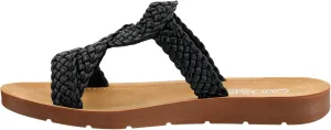 Corkys Footwear Womens All Tangled Up Sandals - With Flexible Comfortable Soles, Woven Straps, And A Chic Keyhole Design - Chic and Stylish Summer Sandals
