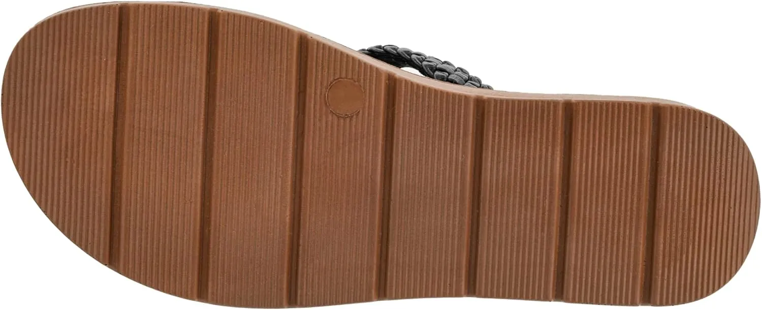 Corkys Footwear Womens All Tangled Up Sandals - With Flexible Comfortable Soles, Woven Straps, And A Chic Keyhole Design - Chic and Stylish Summer Sandals