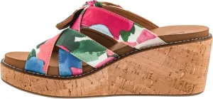 Corkys Footwear Women's Bowdacious 2.5-Inch Wedge - Features A Cork Heel, An Elegant Strappy Upper With A Unique Bow, And Memory Foam EVA Insoles For All Day Comfort