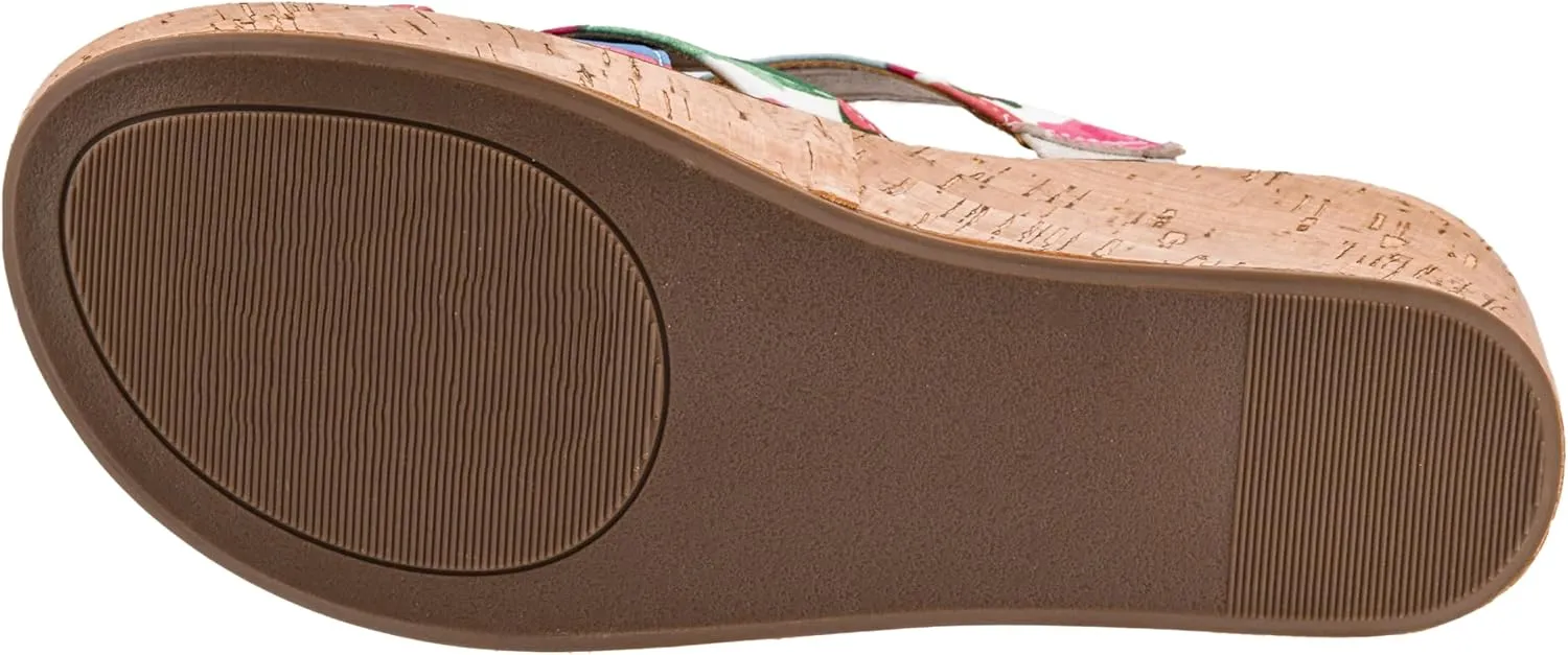 Corkys Footwear Women's Bowdacious 2.5-Inch Wedge - Features A Cork Heel, An Elegant Strappy Upper With A Unique Bow, And Memory Foam EVA Insoles For All Day Comfort