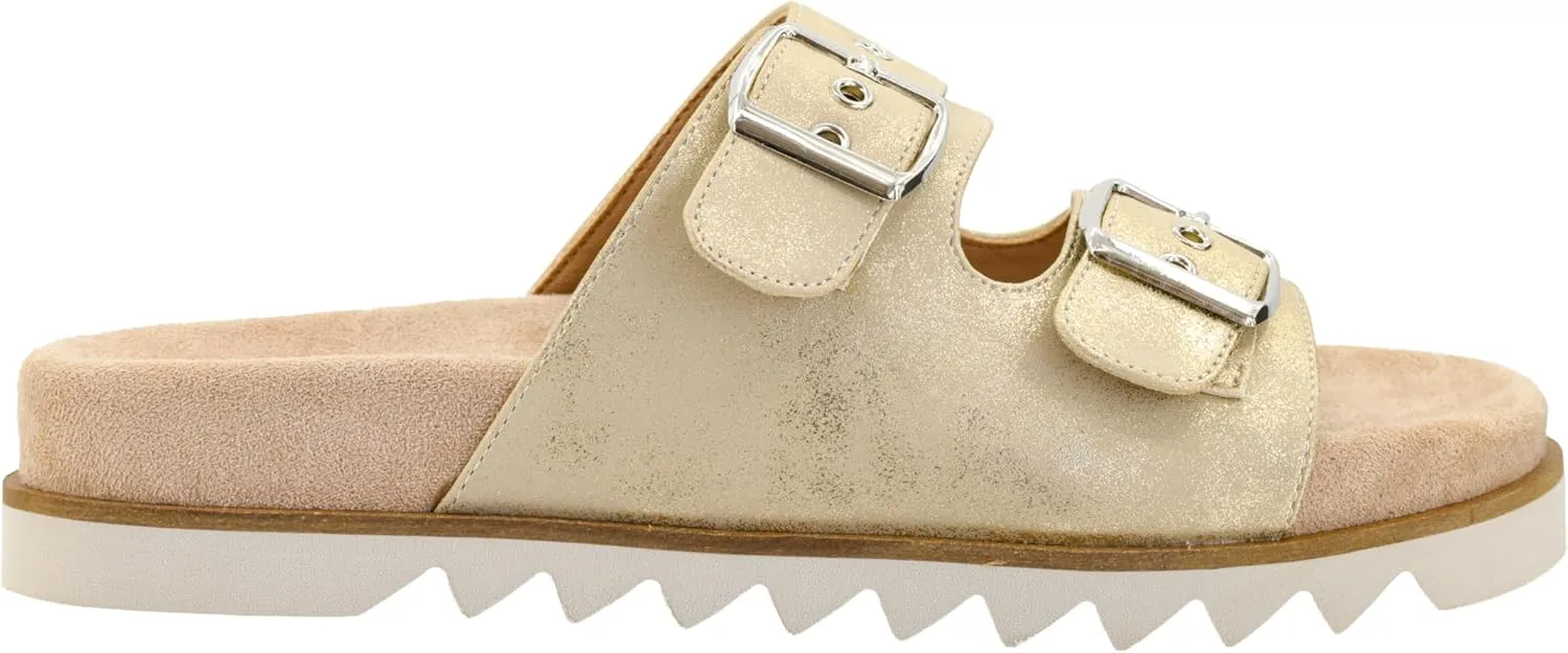 Corkys Footwear Women's Dash Sandals - Featuring Two Straps With Adjustable Buckles, A Soft Lined and Cushioned Insole, and All Day Wear - Chic and Trendy