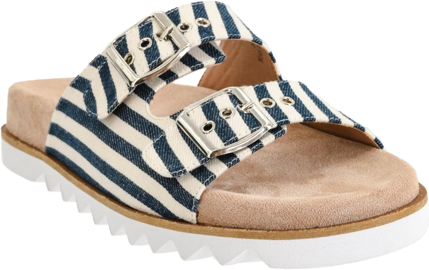 Corkys Footwear Women's Dash Sandals - Featuring Two Straps With Adjustable Buckles, A Soft Lined and Cushioned Insole, and All Day Wear - Chic and Trendy