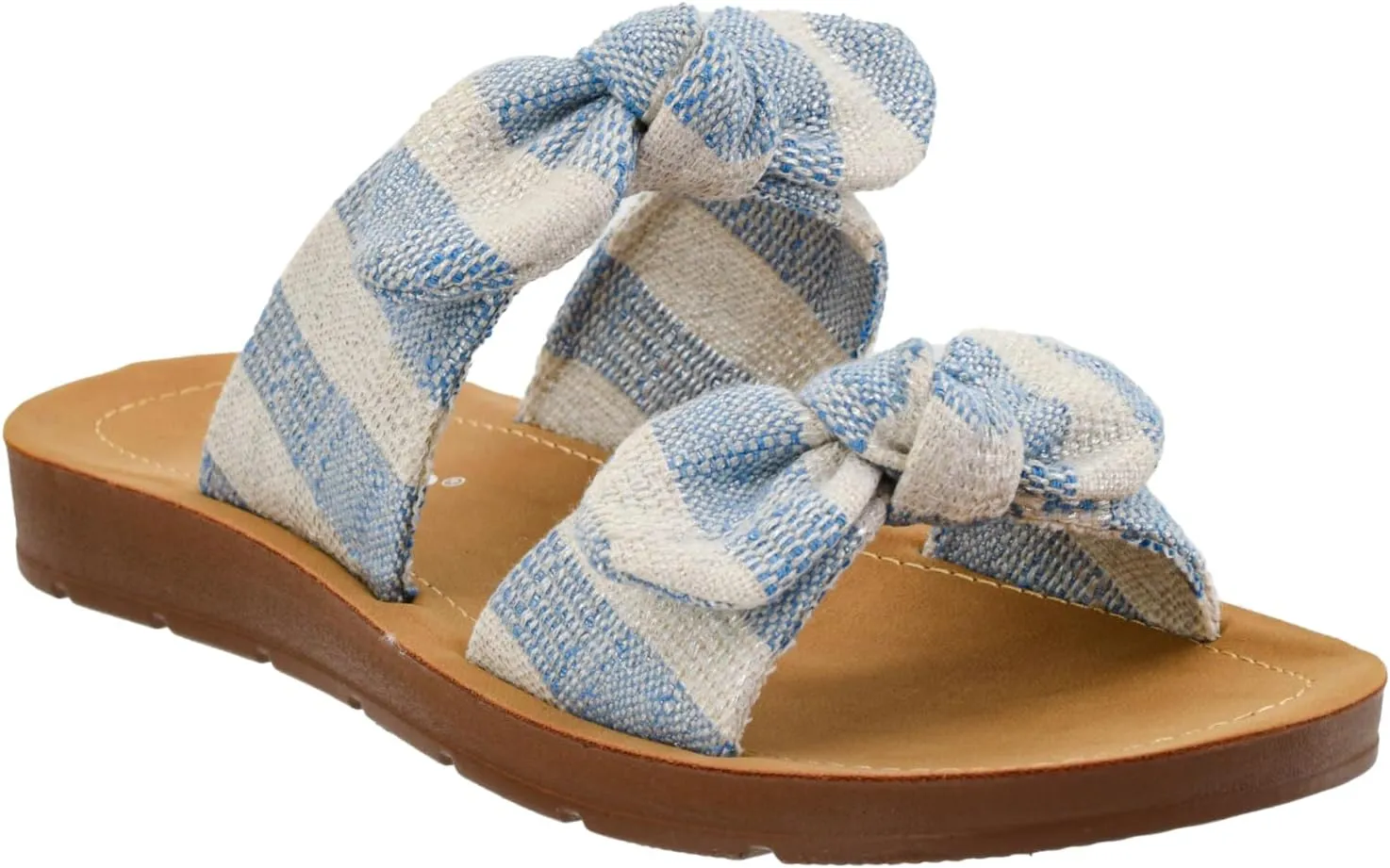 Corkys Footwear Women's Take A Bow Sandals - Where Comfort Meets Chic with Lightweight Feel, Two Straps With a Dainty Bow Detail, And Comfortable Insoles
